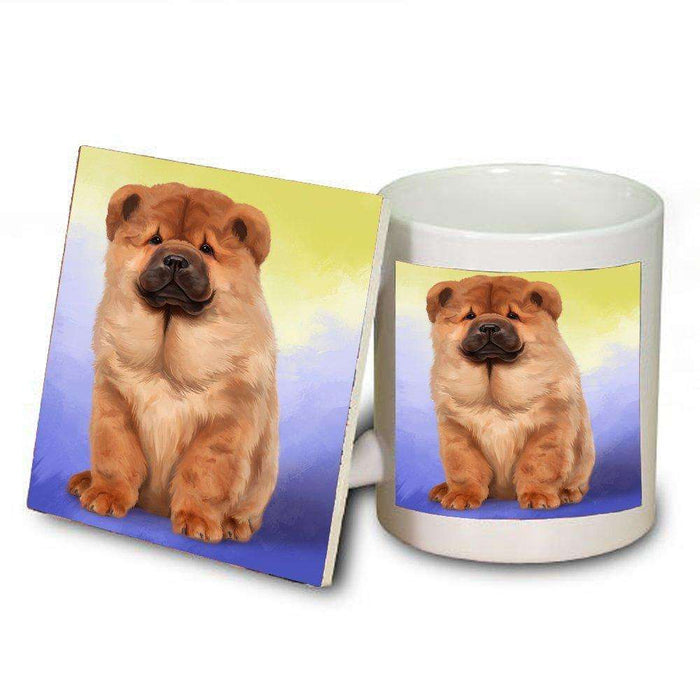 Chow Chow Dog Mug and Coaster Set