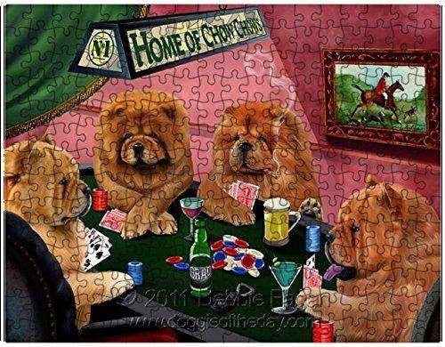 Chow Chow Dogs Playing Poker 500 Pc. Puzzle