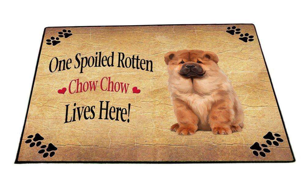 Chow Chow Spoiled Rotten Dog Indoor/Outdoor Floormat