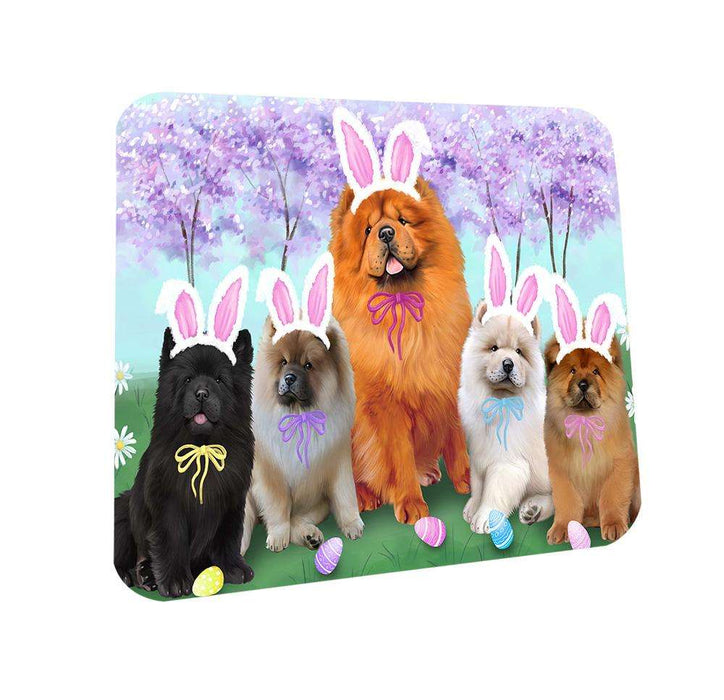 Chow Chows Dog Easter Holiday Coasters Set of 4 CST49067