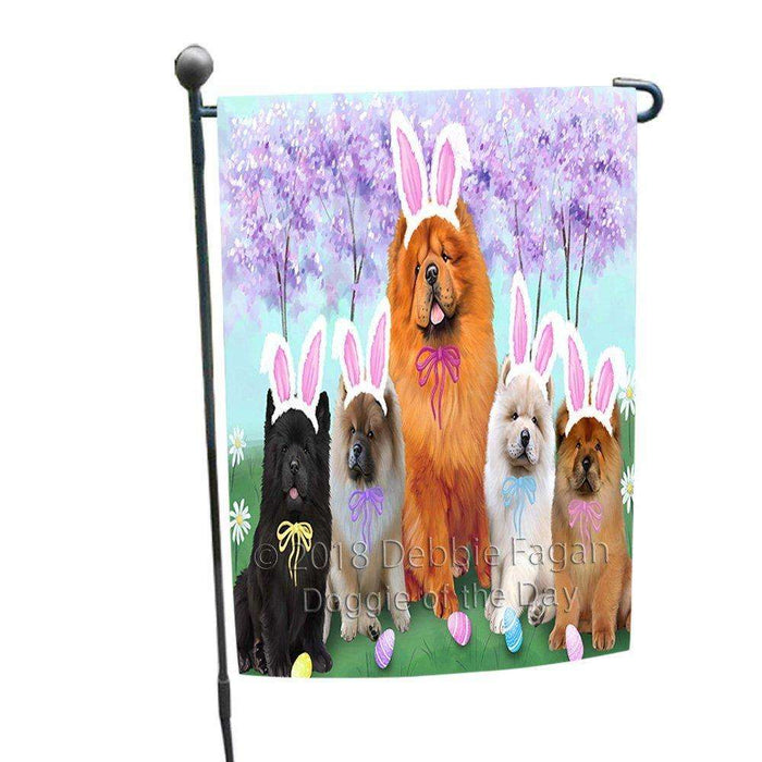 Chow Chows Dog Easter Holiday Garden Flag GFLG49017