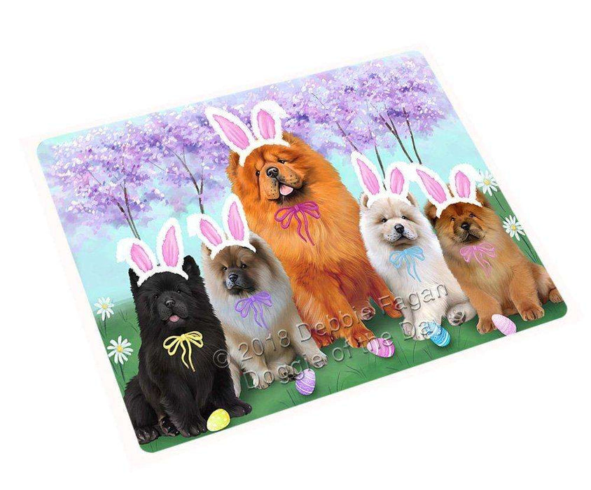 Chow Chows Dog Easter Holiday Tempered Cutting Board C51192
