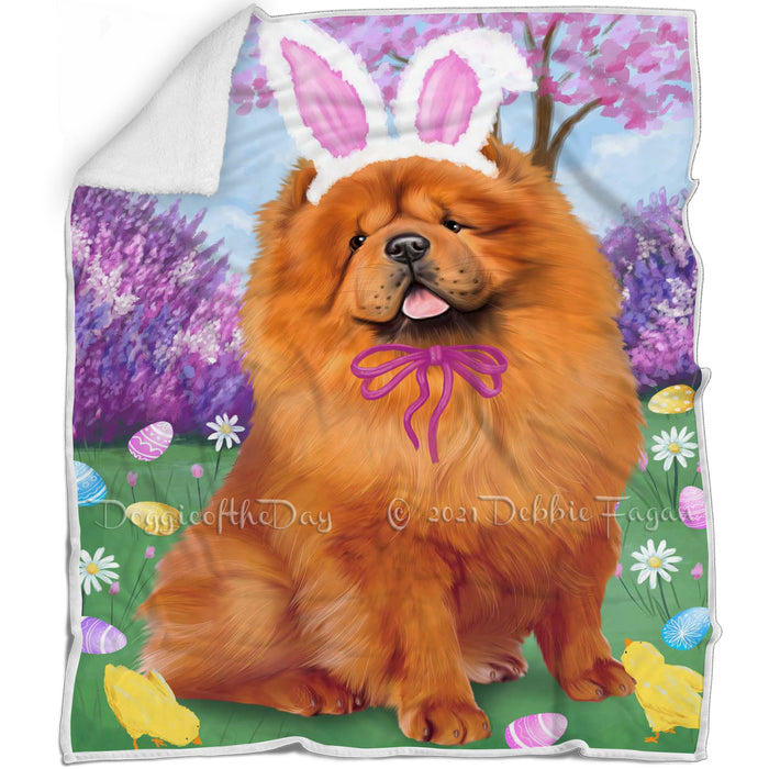 Chow Chow Dog Easter Holiday Blanket BLNKT57567