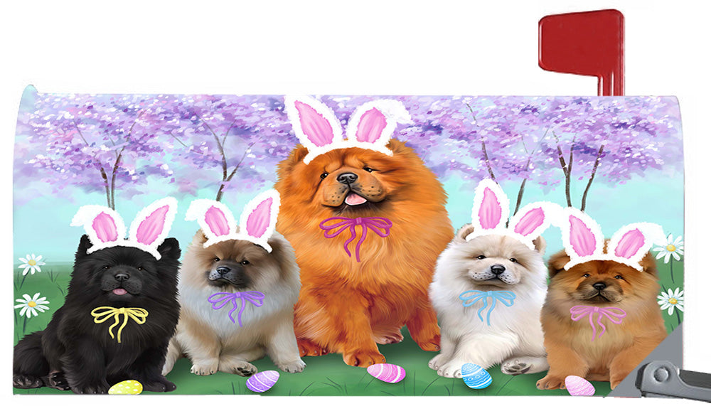 Easter Holidays Chow Chow Dogs Magnetic Mailbox Cover MBC48391