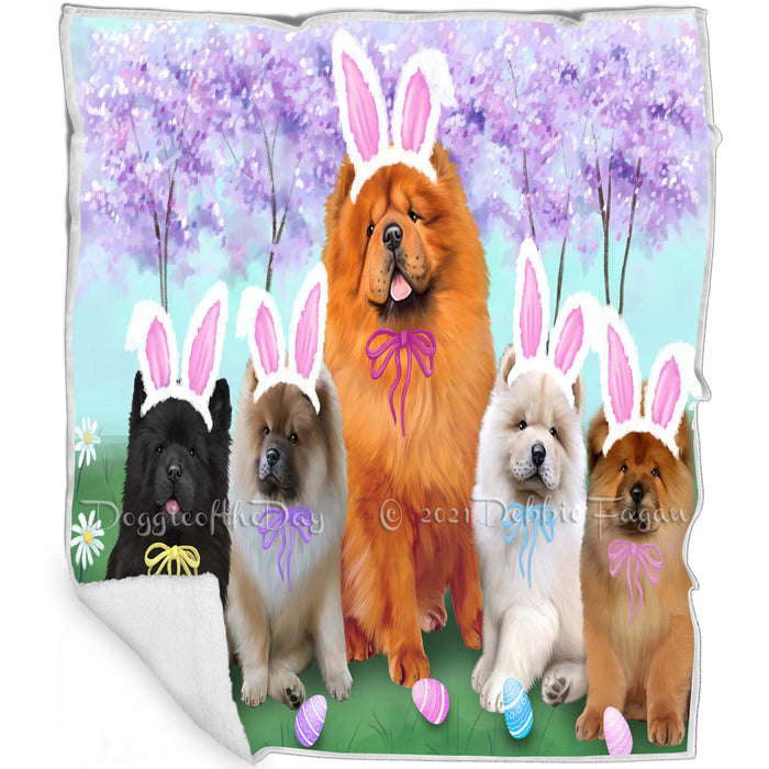 Chow Chows Dog Easter Holiday Blanket BLNKT57576
