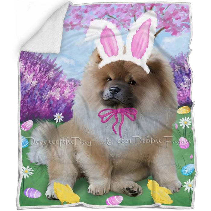 Chow Chow Dog Easter Holiday Blanket BLNKT57585