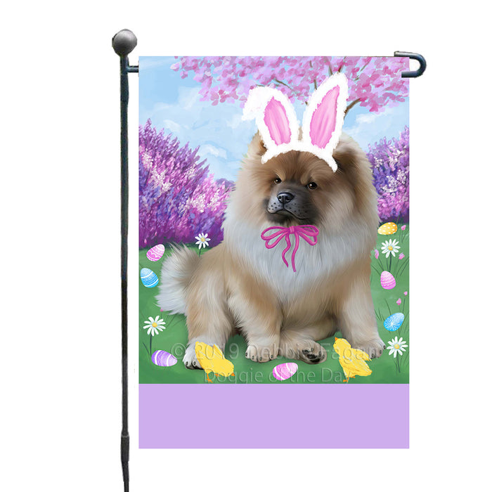 Personalized Easter Holiday Chow Chow Dog Custom Garden Flags GFLG-DOTD-A58827