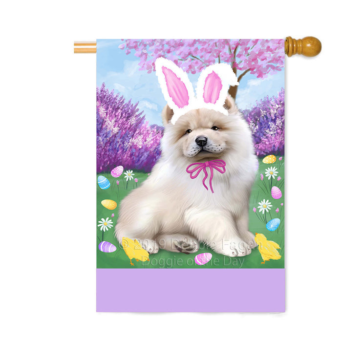 Personalized Easter Holiday Chow Chow Dog Custom House Flag FLG-DOTD-A58884