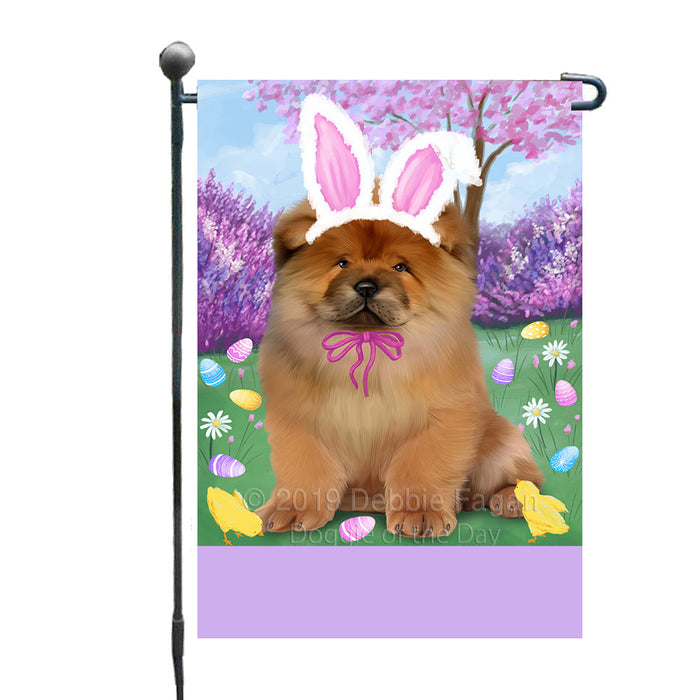 Personalized Easter Holiday Chow Chow Dog Custom Garden Flags GFLG-DOTD-A58829