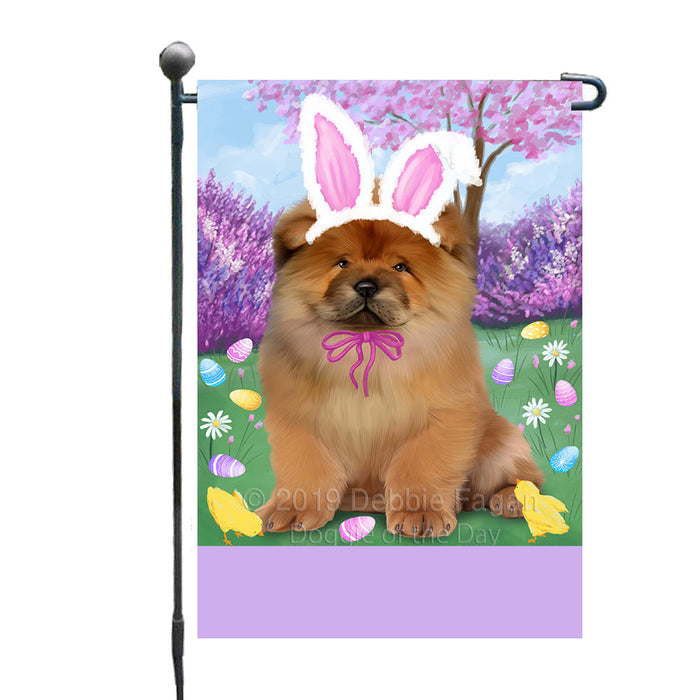 Personalized Easter Holiday Chow Chow Dog Custom Garden Flags GFLG-DOTD-A58829