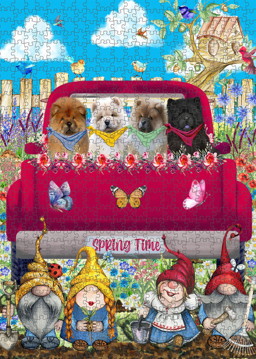 Chow Chow Jigsaw Puzzle: Explore a Variety of Designs, Interlocking Halloween Puzzles for Adult, Custom, Personalized, Pet Gift for Dog Lovers