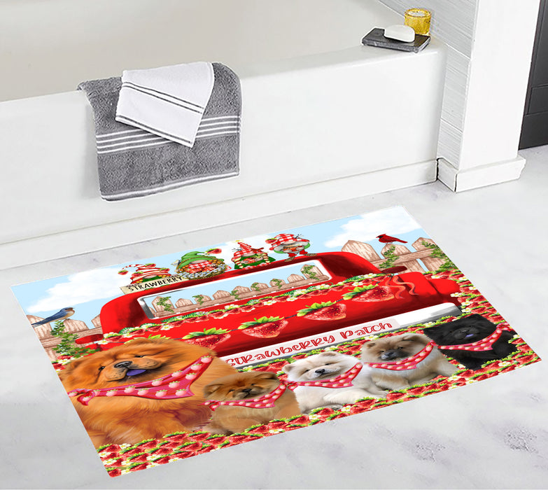 Chow Chow Bath Mat: Explore a Variety of Designs, Personalized, Anti-Slip Bathroom Halloween Rug Mats, Custom, Pet Gift for Dog Lovers