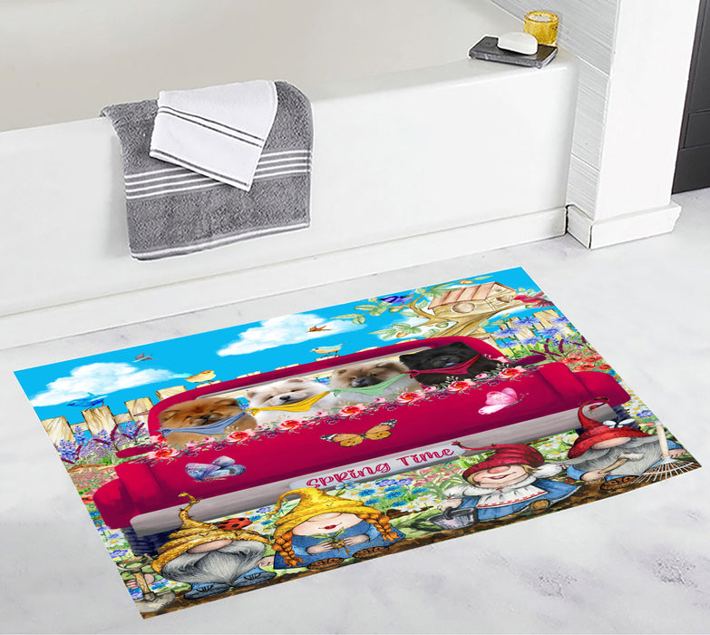 Chow Chow Bath Mat: Non-Slip Bathroom Rug Mats, Custom, Explore a Variety of Designs, Personalized, Gift for Pet and Dog Lovers