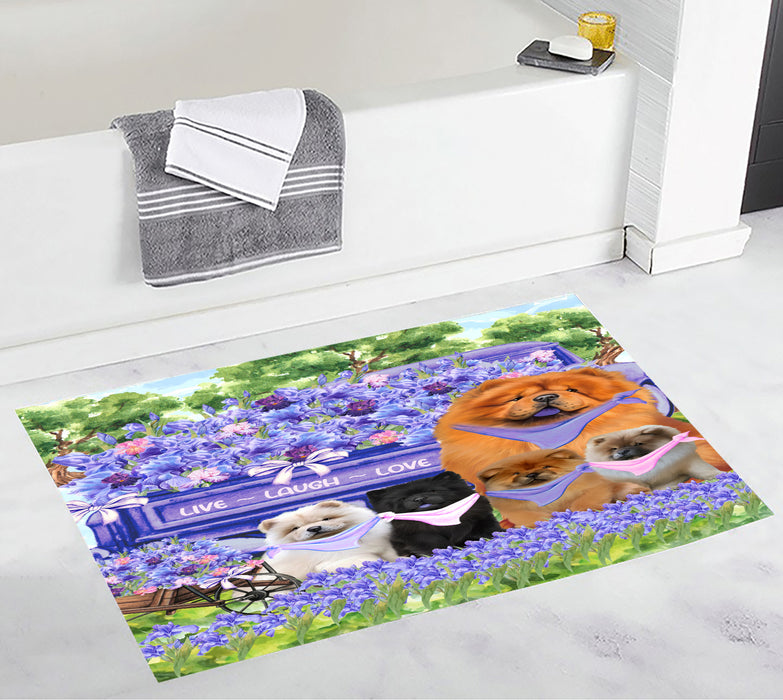 Chow Chow Bath Mat: Explore a Variety of Designs, Custom, Personalized, Anti-Slip Bathroom Rug Mats, Gift for Dog and Pet Lovers