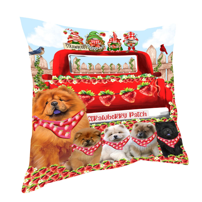 Chow Chow Pillow, Cushion Throw Pillows for Sofa Couch Bed, Explore a Variety of Designs, Custom, Personalized, Dog and Pet Lovers Gift