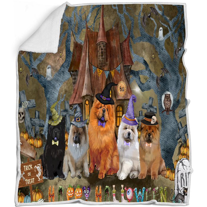 Chow Chow Blanket: Explore a Variety of Designs, Cozy Sherpa, Fleece and Woven, Custom, Personalized, Gift for Dog and Pet Lovers