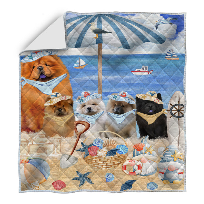Chow Chow Quilt, Explore a Variety of Bedding Designs, Bedspread Quilted Coverlet, Custom, Personalized, Pet Gift for Dog Lovers