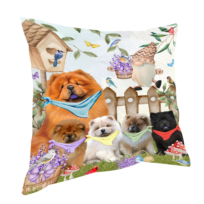 Chow Chow Pillow, Explore a Variety of Personalized Designs, Custom, Throw Pillows Cushion for Sofa Couch Bed, Dog Gift for Pet Lovers