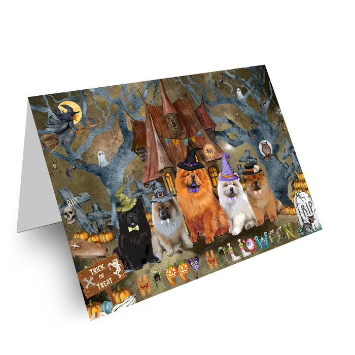 Chow Chow Greeting Cards & Note Cards: Explore a Variety of Designs, Custom, Personalized, Halloween Invitation Card with Envelopes, Gifts for Dog Lovers