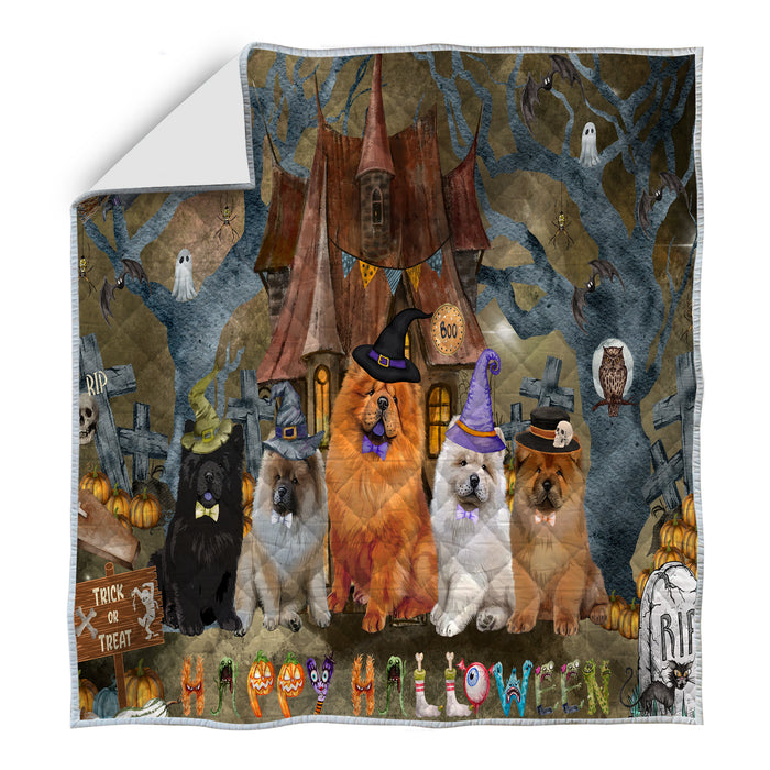 Chow Chow Bedding Quilt, Bedspread Coverlet Quilted, Explore a Variety of Designs, Custom, Personalized, Pet Gift for Dog Lovers