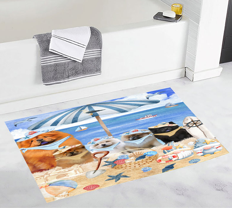 Chow Chow Custom Bath Mat, Explore a Variety of Personalized Designs, Anti-Slip Bathroom Pet Rug Mats, Dog Lover's Gifts