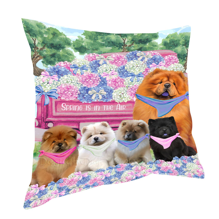 Chow Chow Pillow: Explore a Variety of Designs, Custom, Personalized, Pet Cushion for Sofa Couch Bed, Halloween Gift for Dog Lovers