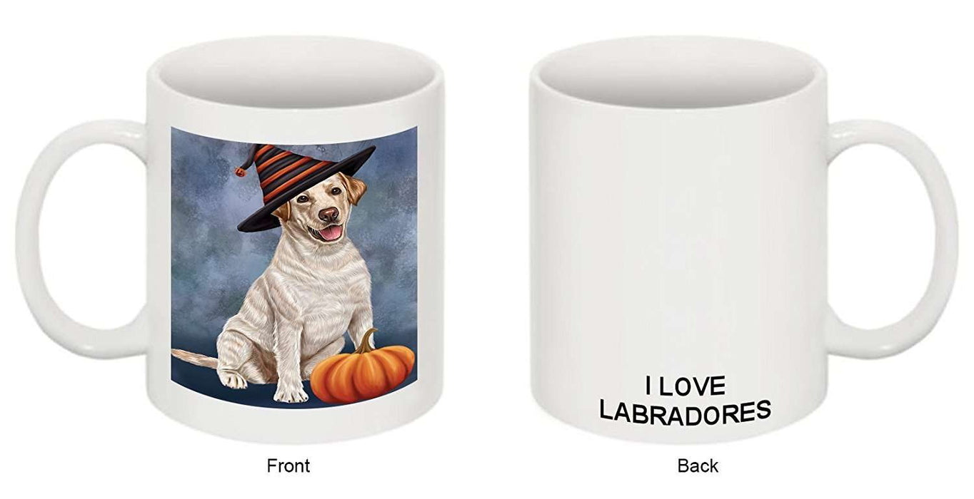 Christmas Happy Holidays Labrador Adult Dog Wearing Witch Hat Mug CMG0656