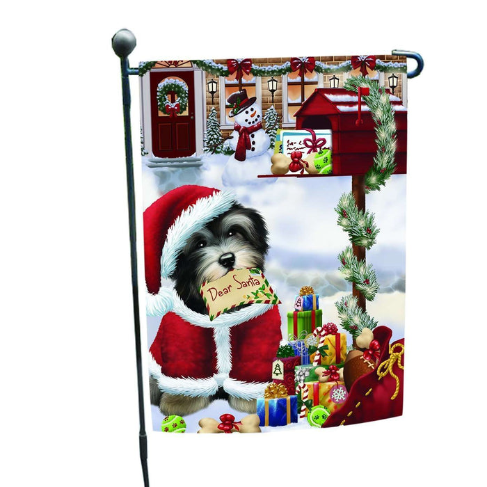 Christmas Holiday MailBox Havanese Dog Wearing Santa Hat Garden Flag FLG113