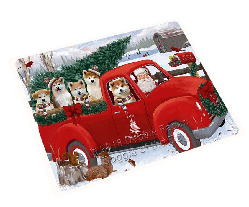 Christmas Santa Express Delivery Akitas Dog Family Cutting Board C69444