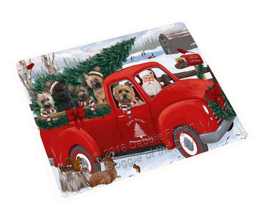Christmas Santa Express Delivery Cairn Terriers Dog Family Cutting Board C69525