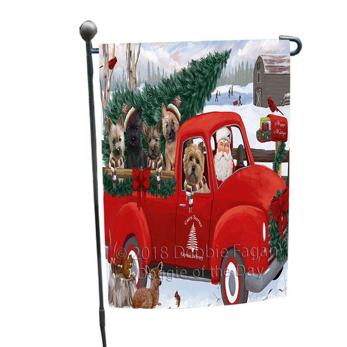 Christmas Santa Express Delivery Cairn Terriers Dog Family Garden Flag GFLG55089