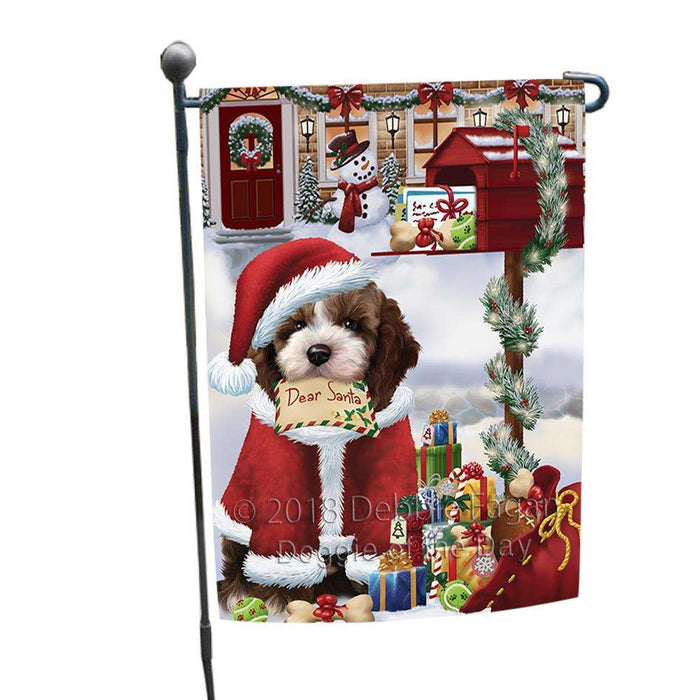 Cockapoo Dog Dear Santa Letter Christmas Holiday Mailbox Garden Flag GFLG53594