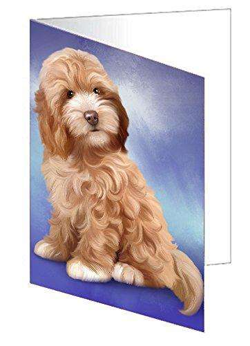 Cockapoo Dog Handmade Artwork Assorted Pets Greeting Cards and Note Cards with Envelopes for All Occasions and Holiday Seasons