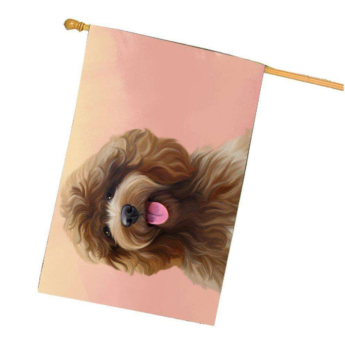 Cockapoo Dog House Flag