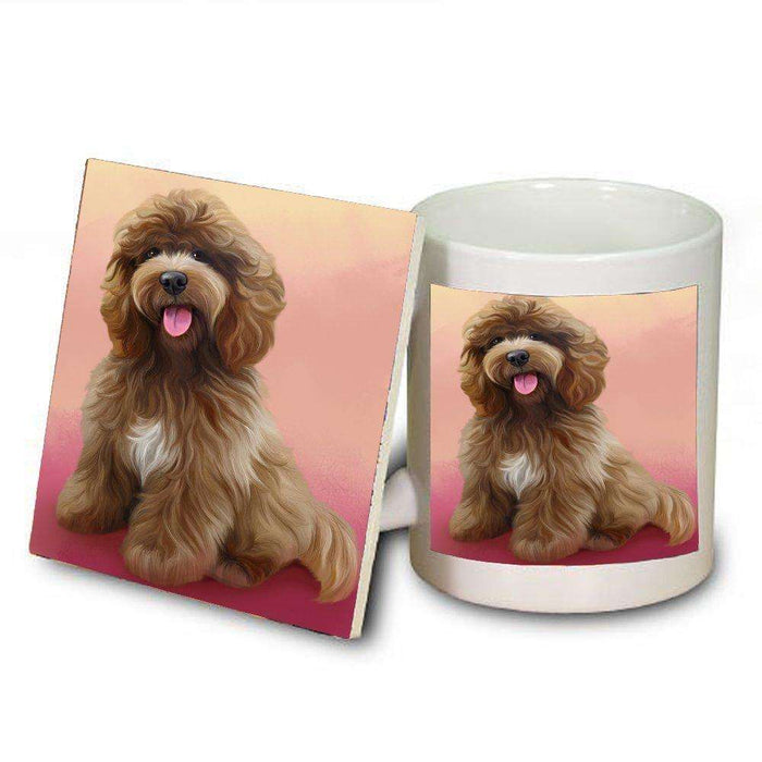 Cockapoo Dog Mug and Coaster Set