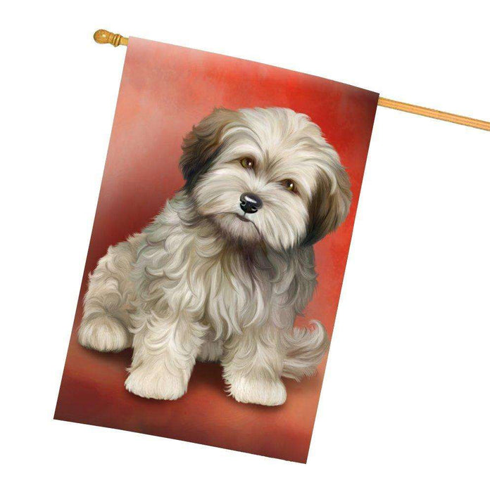 Cockapoo Golden Sable Dog All Weather House Flag