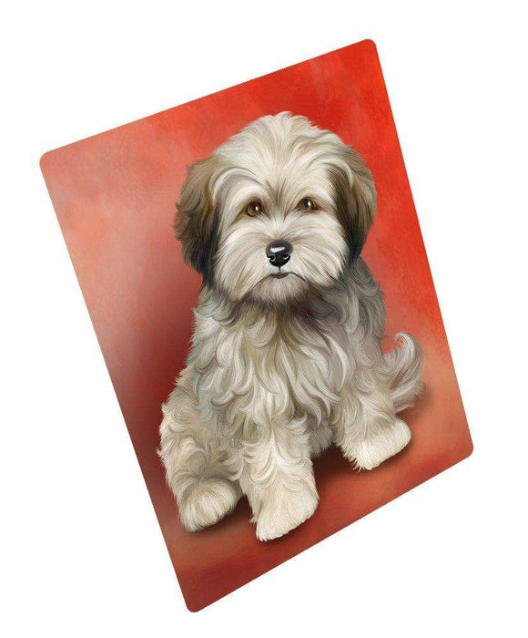 Cockapoo Golden Sable Dog Tempered Cutting Board