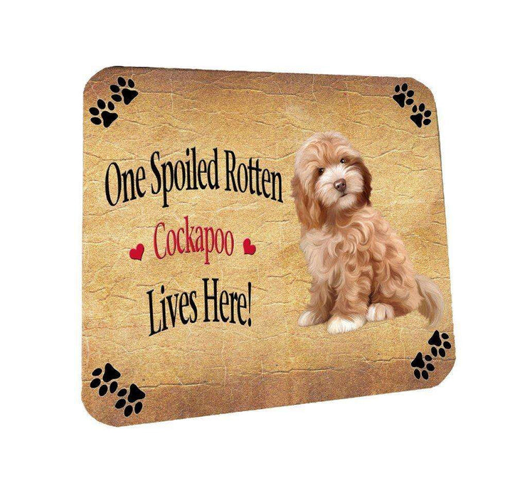 Cockapoo Spoiled Rotten Dog Coasters Set of 4