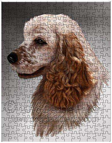 Cocker Spaniel Dog Art Portrait Print 300 Pc. Puzzle with Photo Tin