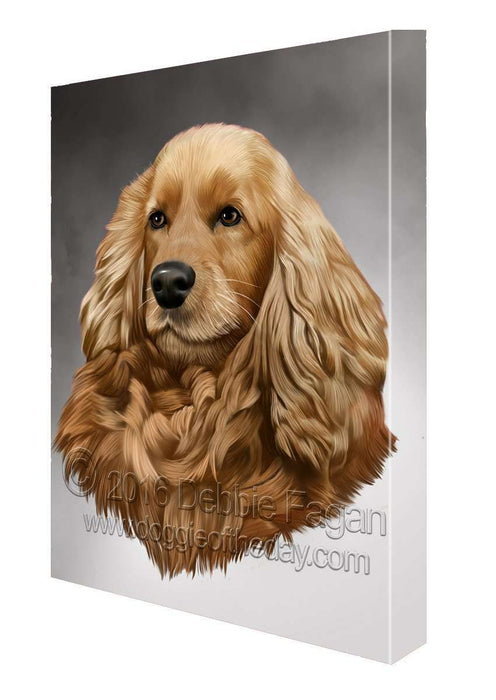 Cocker Spaniel Dog Art Portrait Print Canvas