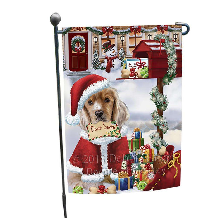 Cocker Spaniel Dog Dear Santa Letter Christmas Holiday Mailbox Garden Flag GFLG53595