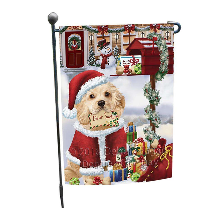 Cocker Spaniel Dog Dear Santa Letter Christmas Holiday Mailbox Garden Flag GFLG53596