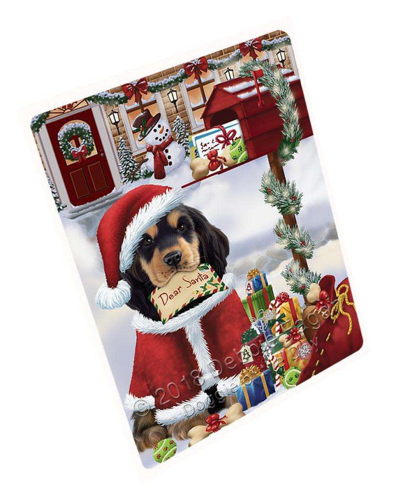 Cocker Spaniel Dog Dear Santa Letter Christmas Holiday Mailbox Large Refrigerator / Dishwasher Magnet RMAG82092