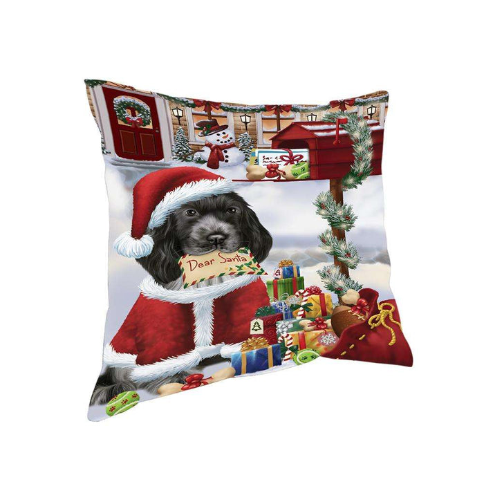 Cocker Spaniel Dog Dear Santa Letter Christmas Holiday Mailbox Pillow PIL70768