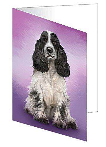 Cocker Spaniel Dog Handmade Artwork Assorted Pets Greeting Cards and Note Cards with Envelopes for All Occasions and Holiday Seasons GCD48866