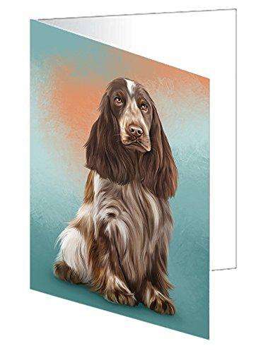 Cocker Spaniel Dog Handmade Artwork Assorted Pets Greeting Cards and Note Cards with Envelopes for All Occasions and Holiday Seasons GCD48869