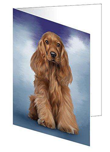 Cocker Spaniel Dog Handmade Artwork Assorted Pets Greeting Cards and Note Cards with Envelopes for All Occasions and Holiday Seasons GCD48875