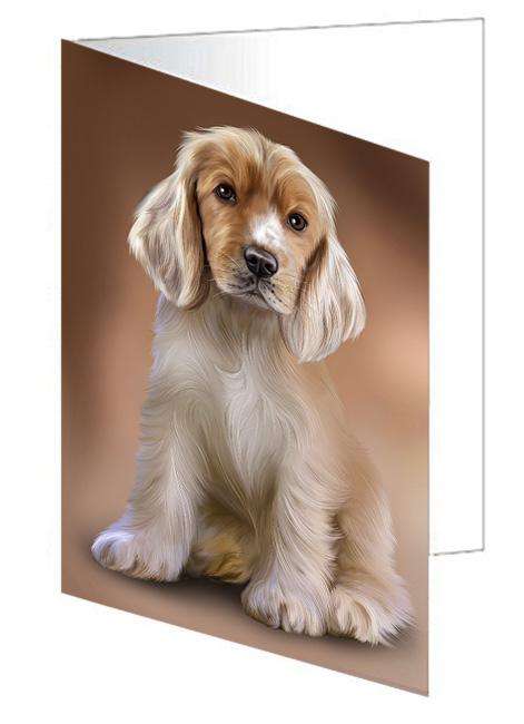 Cocker Spaniel Dog Handmade Artwork Assorted Pets Greeting Cards and Note Cards with Envelopes for All Occasions and Holiday Seasons GCD62243