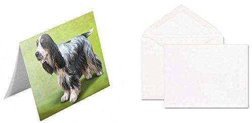 Cocker Spaniel Dog Handmade Artwork Assorted Pets Greeting Cards and Note Cards with Envelopes for All Occasions and Holiday Seasons