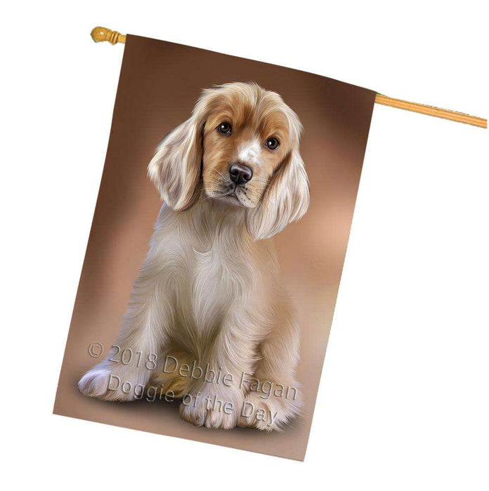 Cocker Spaniel Dog House Flag FLG52936